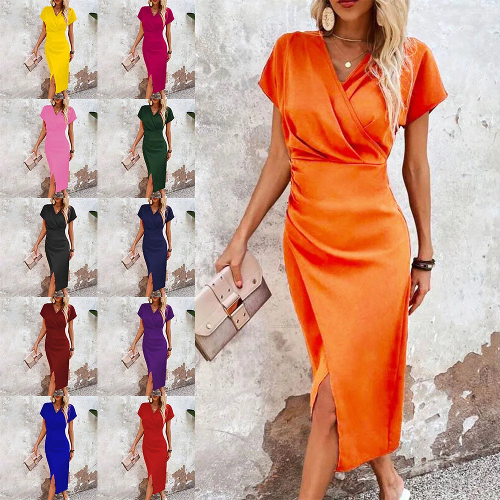 Mychelle | Stylish V-Neck Dress