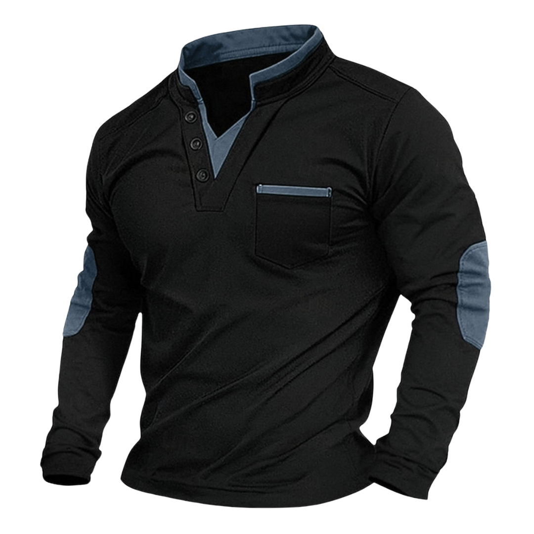 Jonathan | Sleek V-Neck Casual Sweatshirt