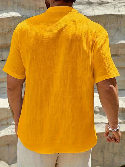 Scott | Cozy Stand-Collar Summer Shirt