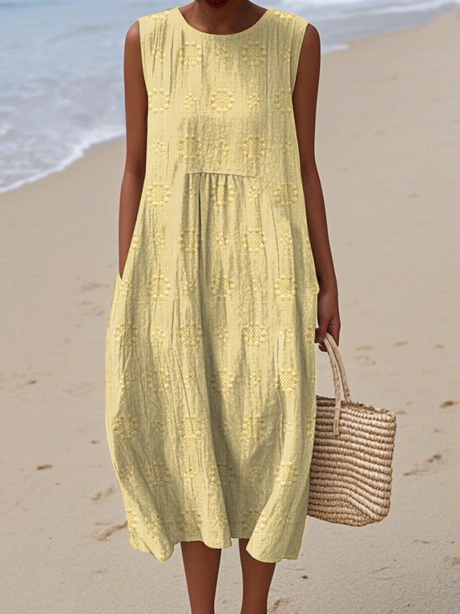 April | Chic Sleeveless Pocket Dress