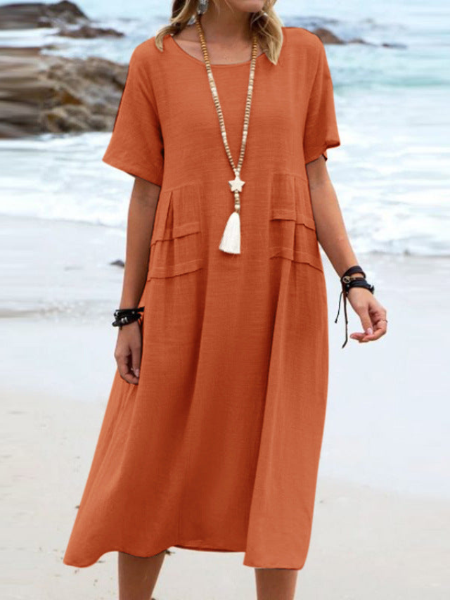 Kacey | Classic Round Neck Dress