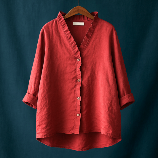 Joycelie | Cozy V-neck Blouse