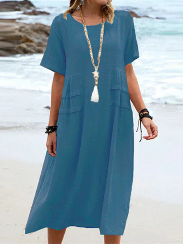 Kacey | Classic Round Neck Dress