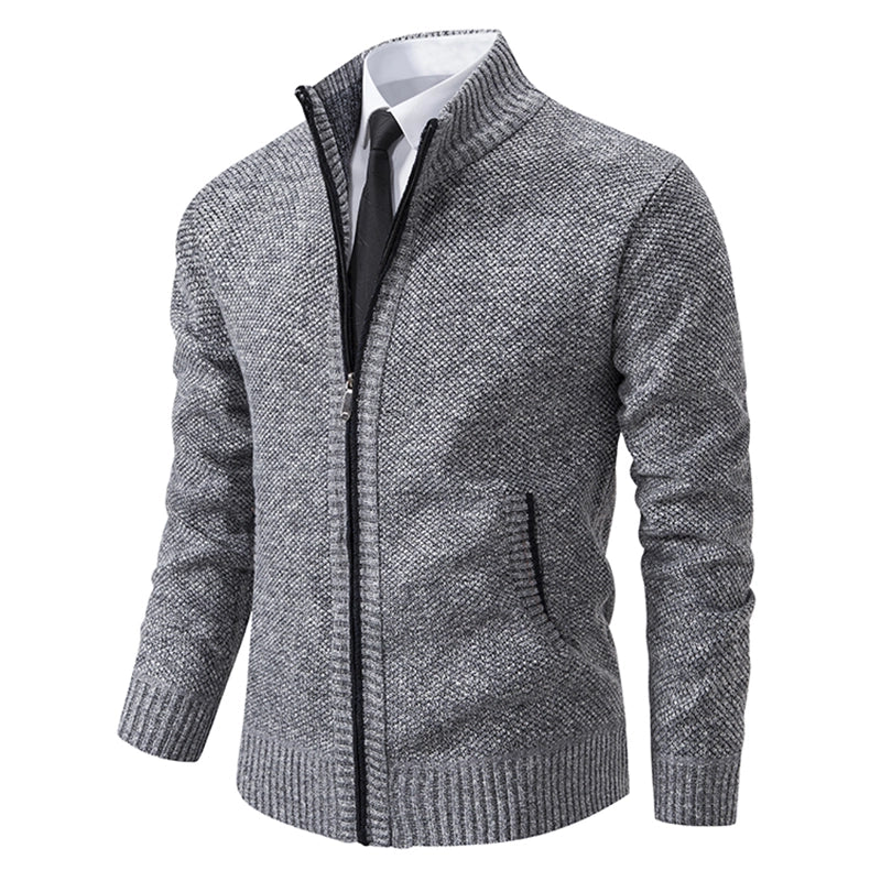 Cesar | Soft Edge Zip Sweater