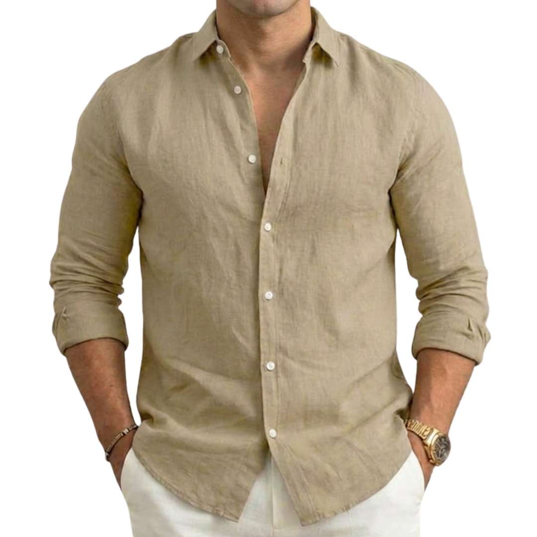 Primo | Cozy Long Sleeve Roll-Up Shirt