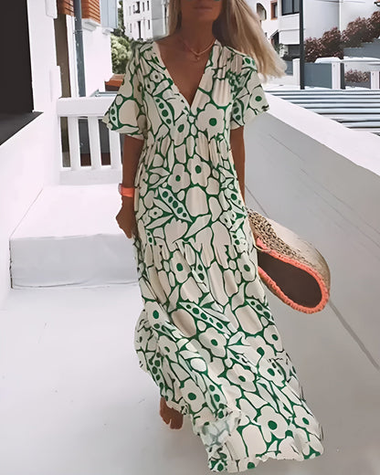 Delia | Modern Floral Dress