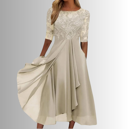 Rhain | Classic Embroidered Dress