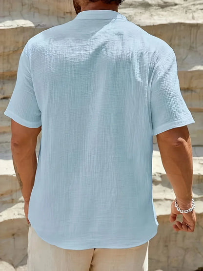 Scott | Cozy Stand-Collar Summer Shirt