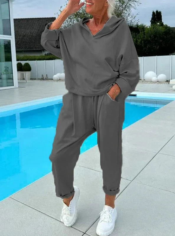 Hazel | Cozy Hooded Sweatshirt Set