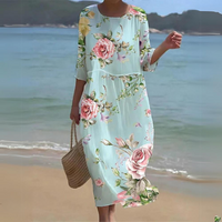 Light Blue/Roses