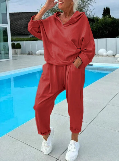 Hazel | Cozy Hooded Sweatshirt Set