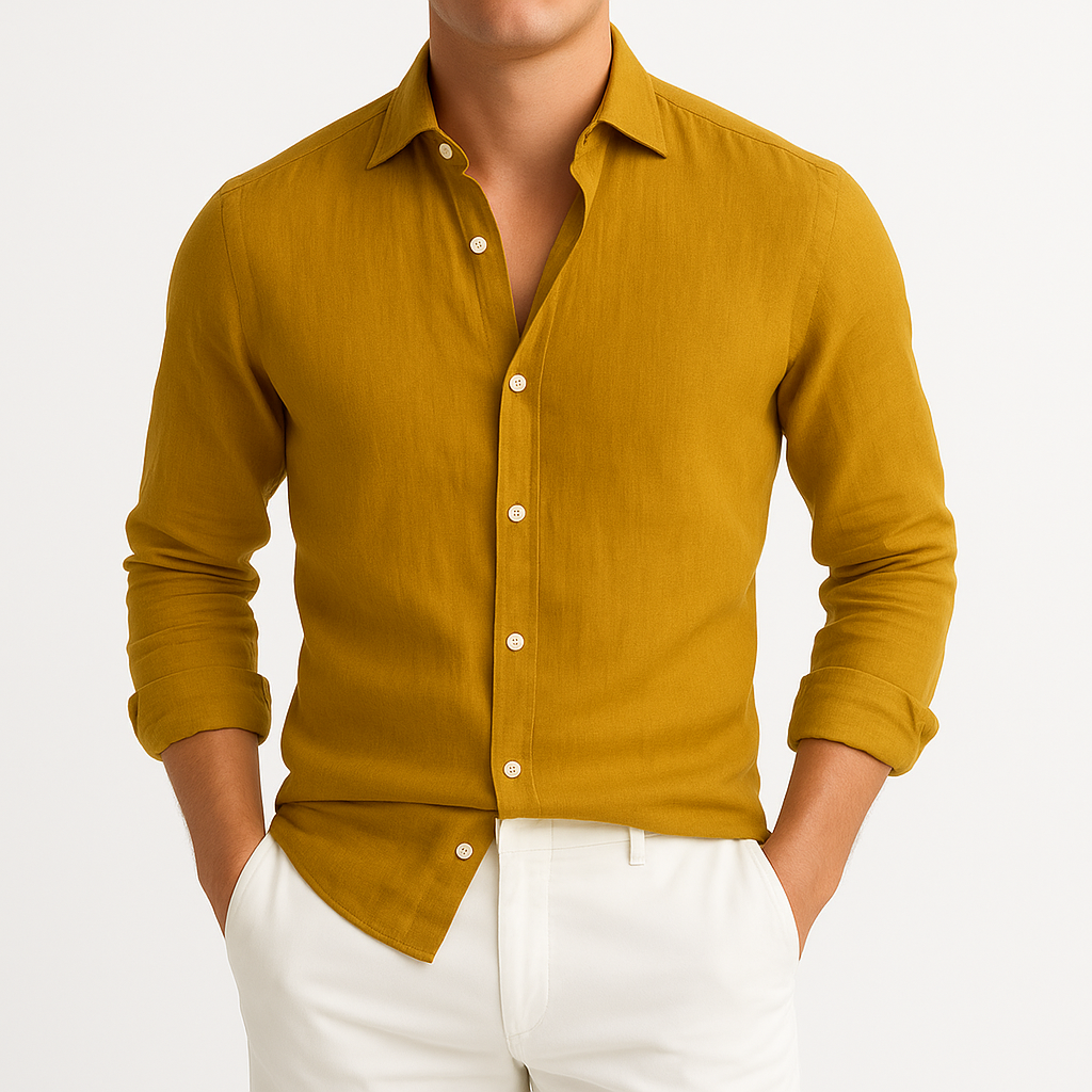 Primo | Cozy Long Sleeve Roll-Up Shirt