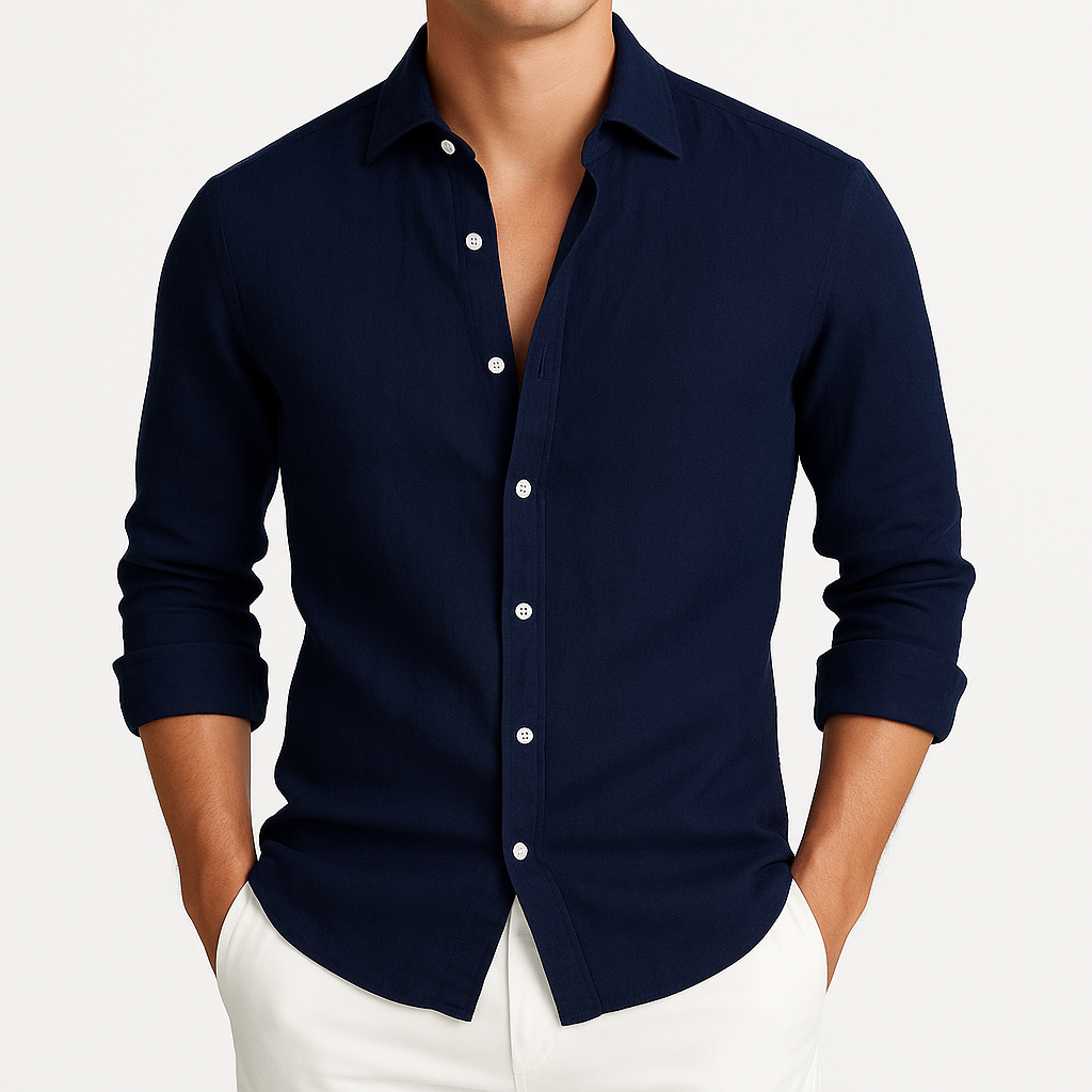 Primo | Cozy Long Sleeve Roll-Up Shirt