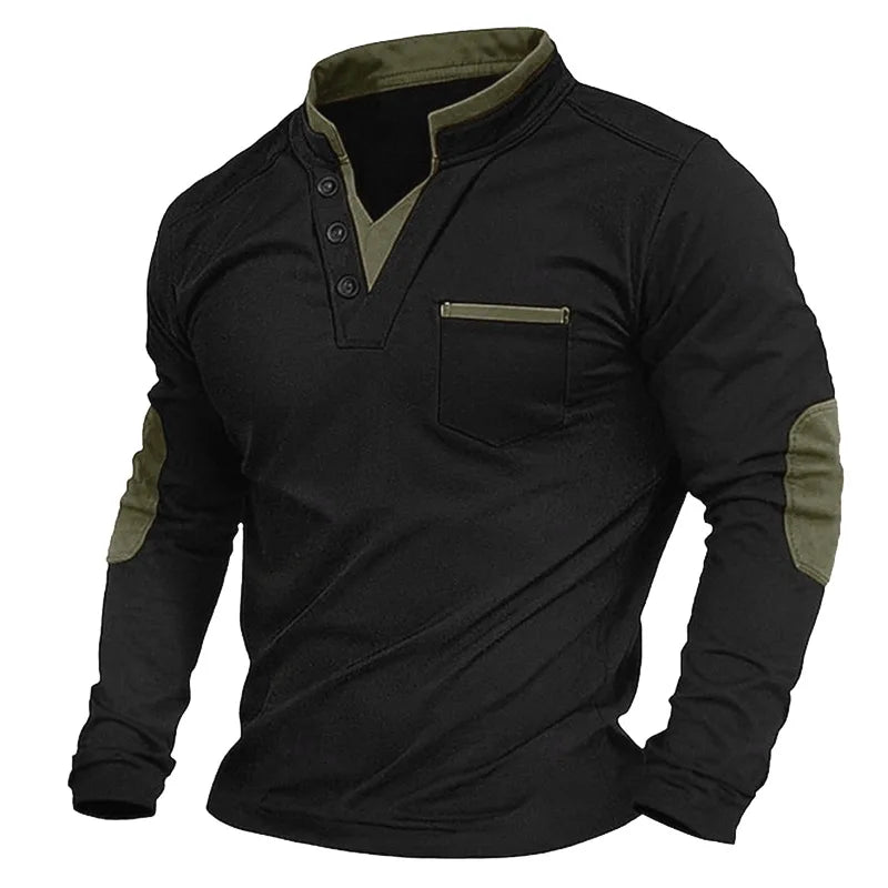 Jonathan | Sleek V-Neck Casual Sweatshirt