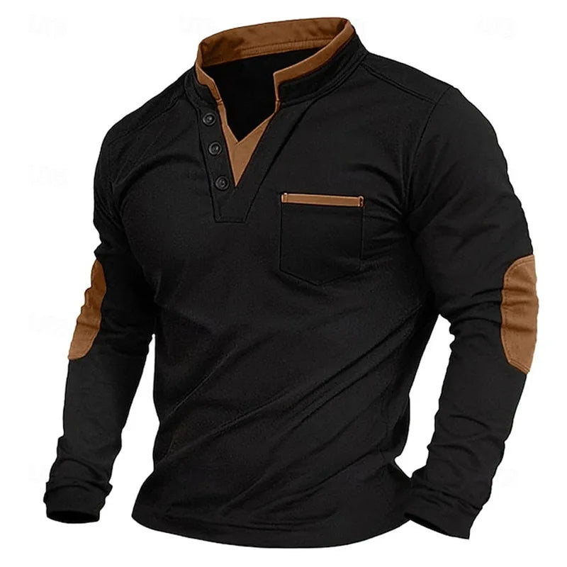 Jonathan | Sleek V-Neck Casual Sweatshirt