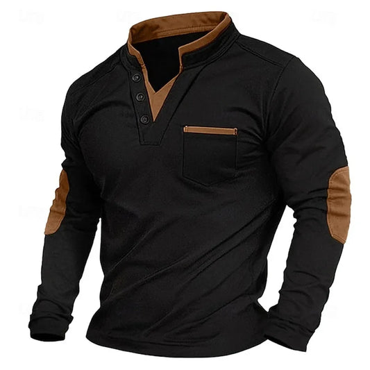 Jonathan | Sleek V-Neck Casual Sweatshirt