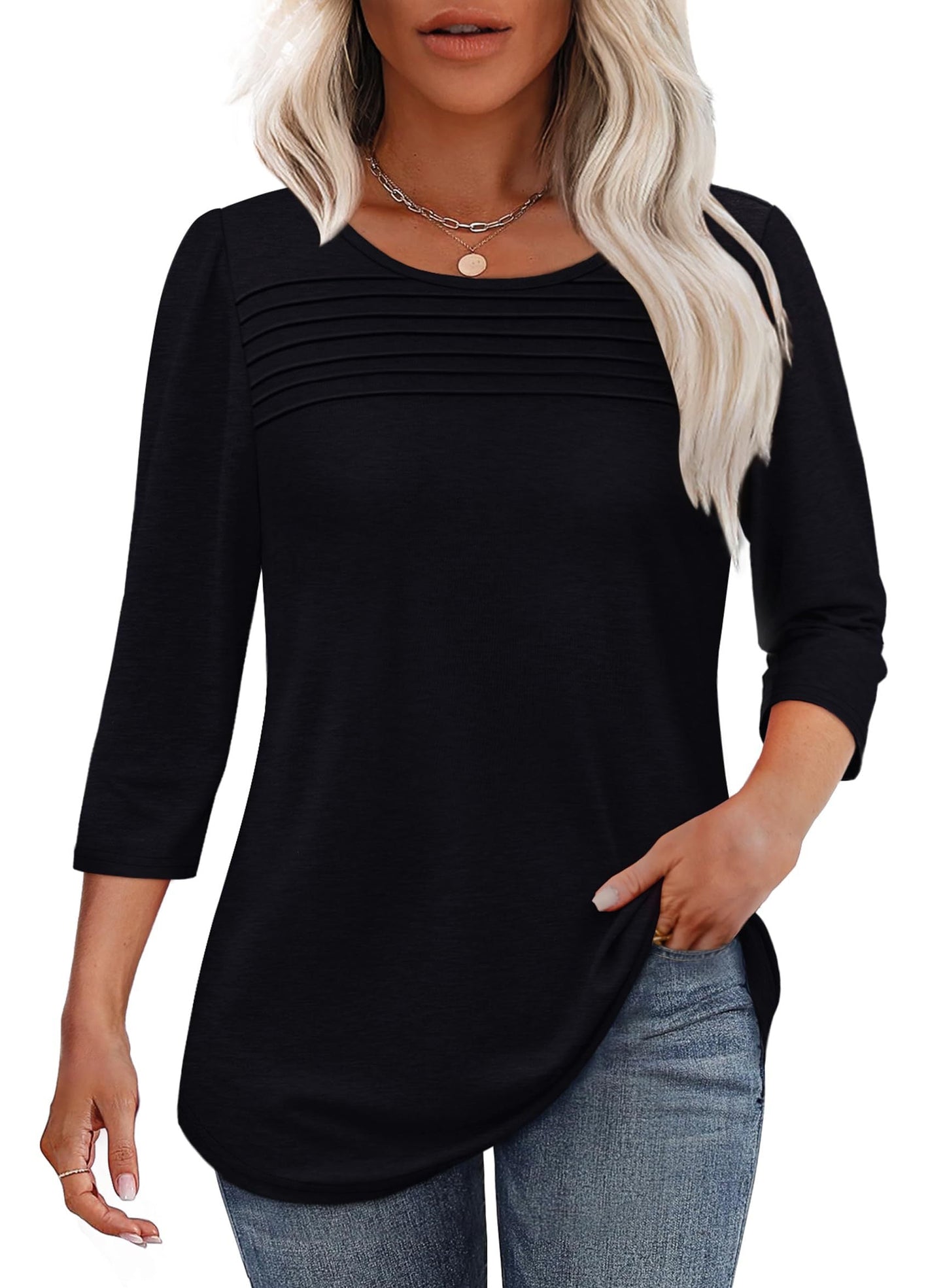 Annelie | Stylish Pleat Top