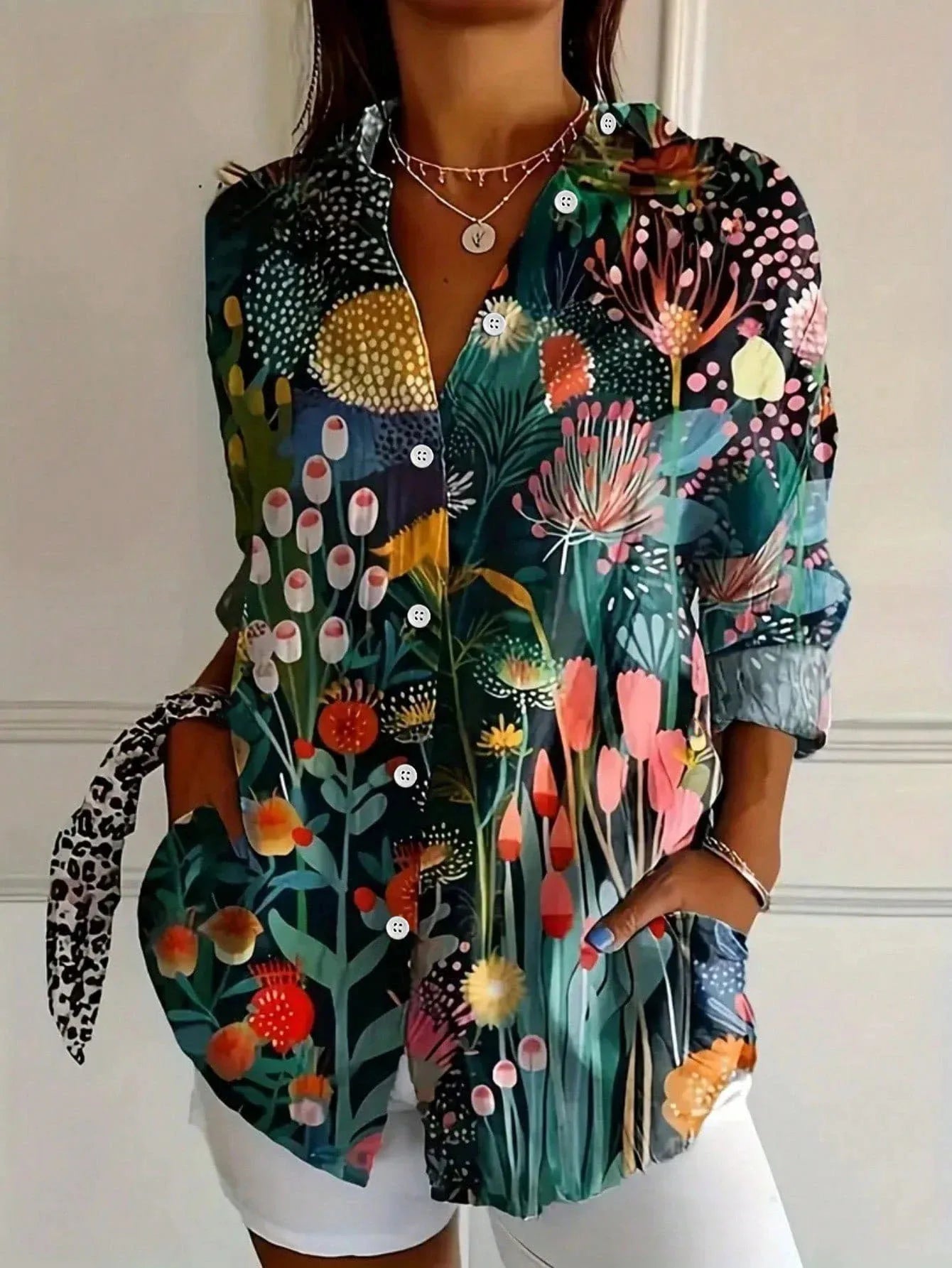 Shielo | Abstract Pattern Blouse