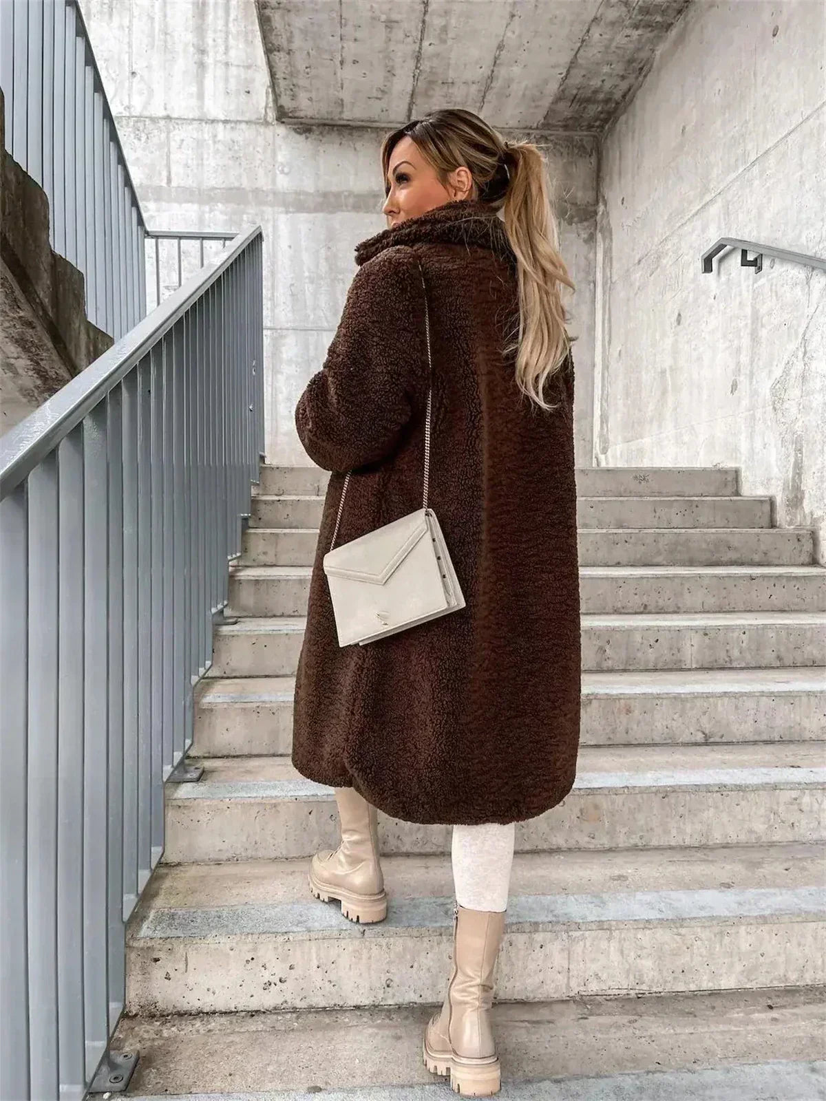Marielle | Warm Teddy Long Jacket