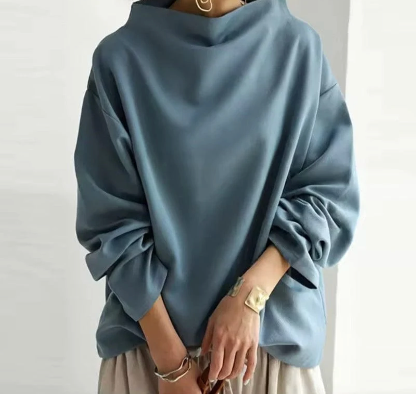 Aurea | Cozy Soft High Neck Top