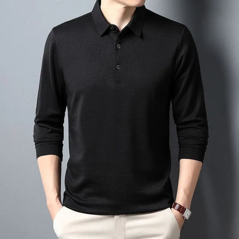Sean | Casual Waffle Polo Shirt