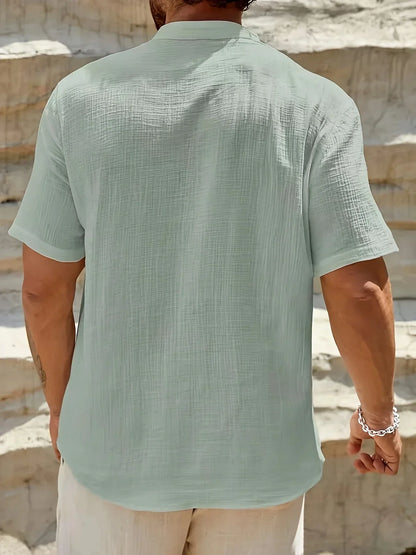 Scott | Cozy Stand-Collar Summer Shirt