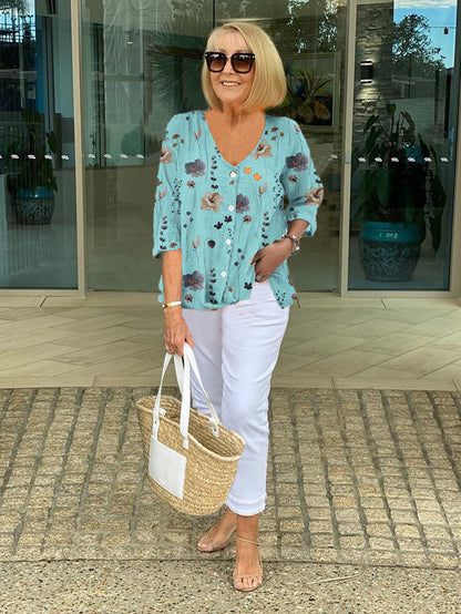 Bellamy | Floral French Vintage Blouse