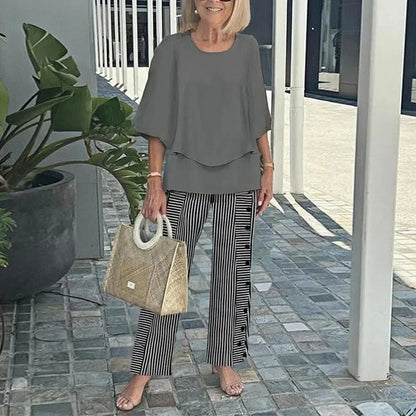Genevieve | Stylish Trendy Print Two-Piece Set