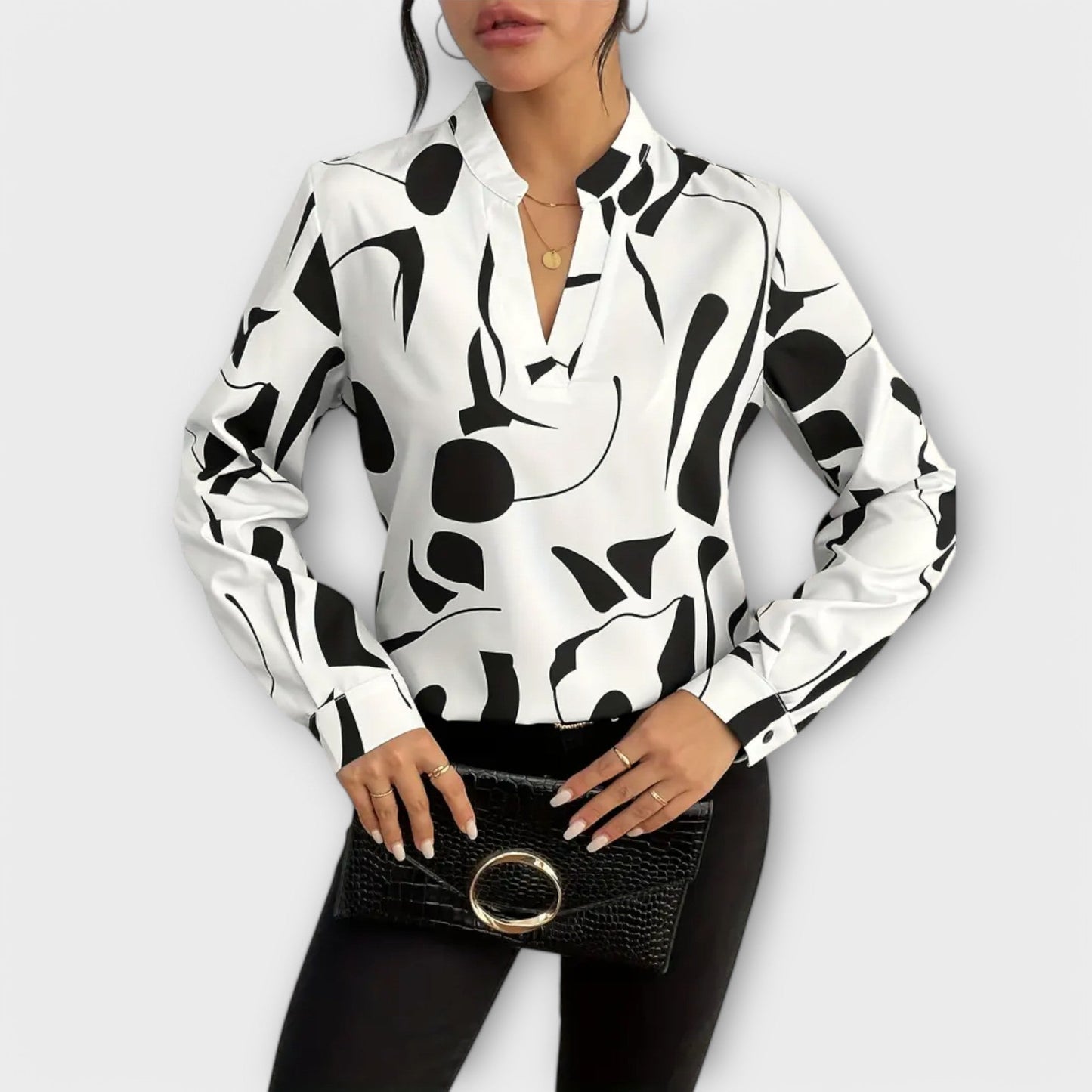 Zaylith | Elegant V-neck Blouse