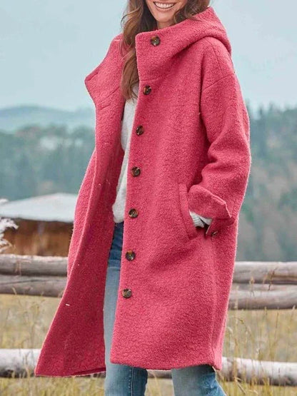 Rosenda | Hooded Textured Coat