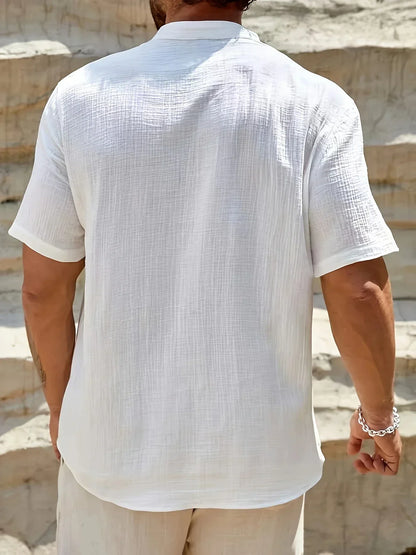 Scott | Cozy Stand-Collar Summer Shirt