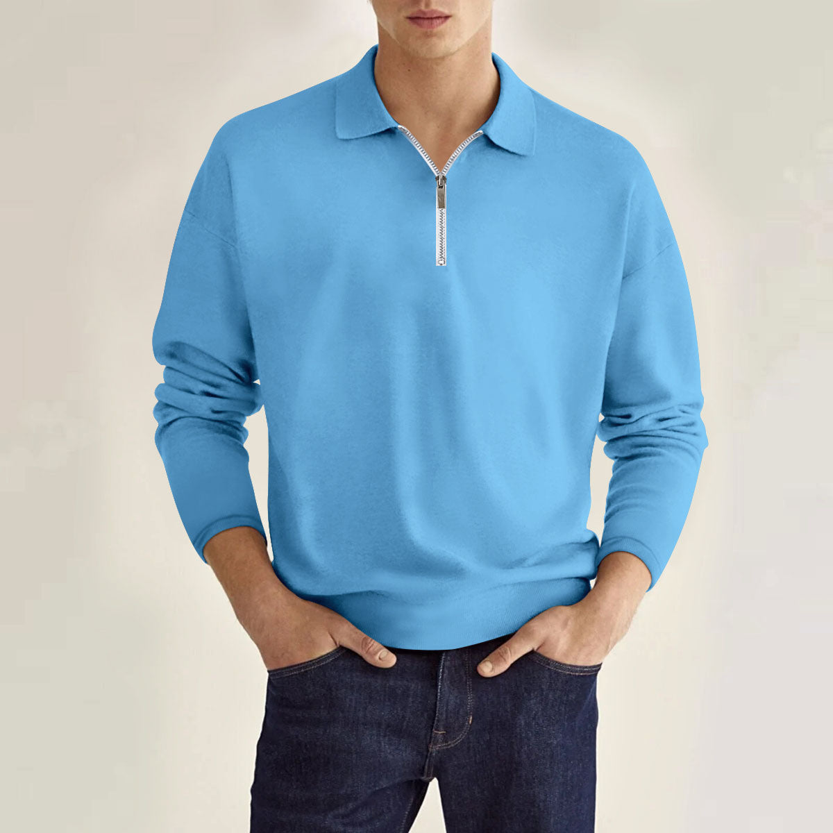 Larkin | Classic Zip Polo Shirt