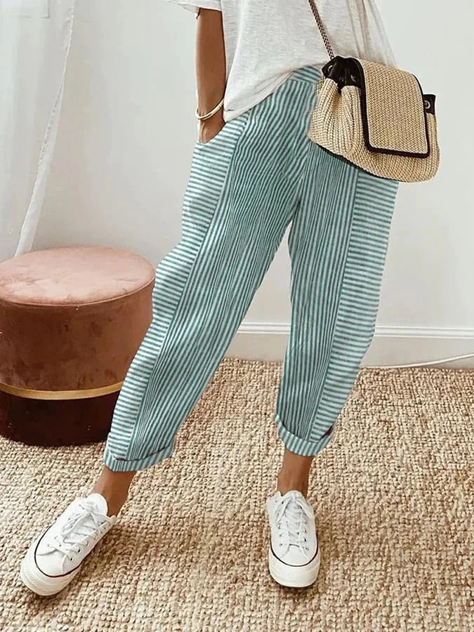 Juliana | Comfy Striped Pants