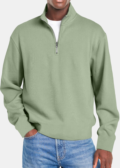 Winson | Waffle Half Zip Shirt