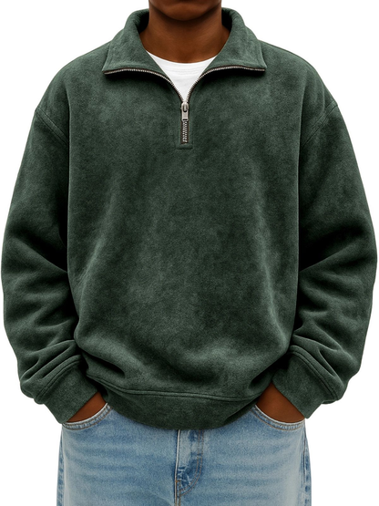 Vhon | Retro Quarter Zip Shirt