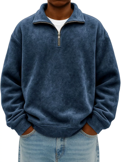 Vhon | Retro Quarter Zip Shirt