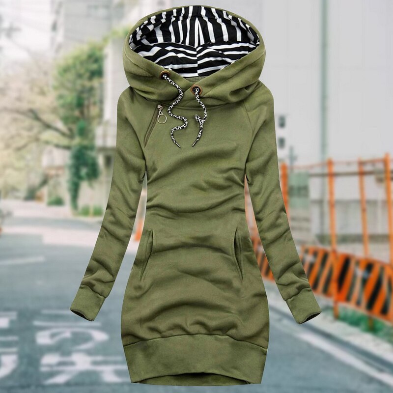 Becca | Slim-Fit Hoodie Dress Jacket
