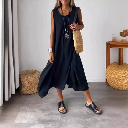 Sabrina | Casual Sleeveless Pocket Dress