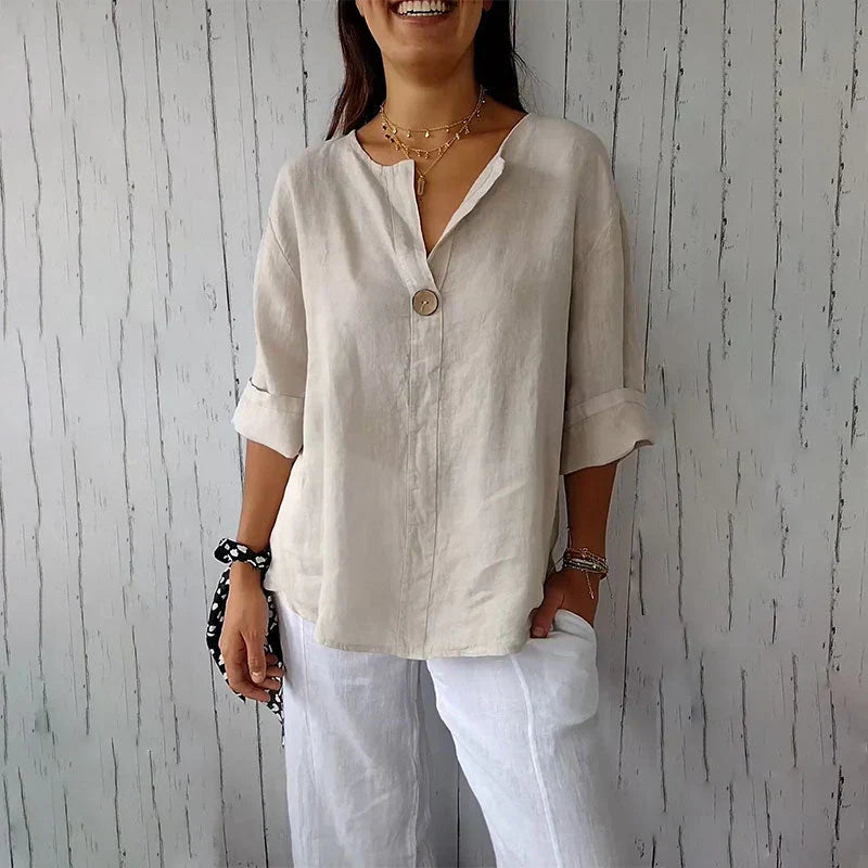 Denzel | Versatile Button Detail Blouse