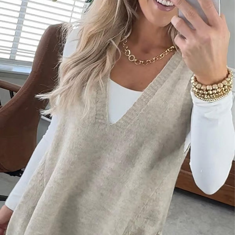 Venus | Cozy Pocket Sweater Vest
