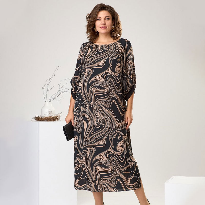 Ella | Cozy Marble Dress