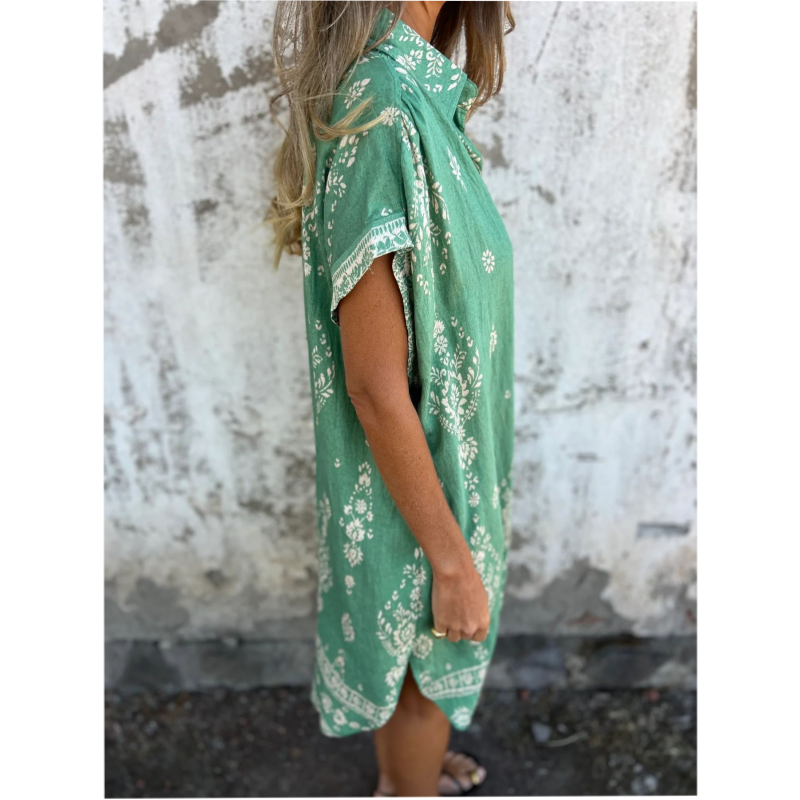 Lysette | Loose Fit Printed Pocket Dress