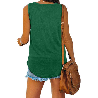 Ylona | Classic Summer V-Neck Top