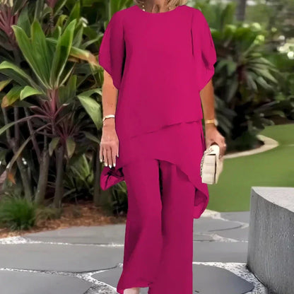 Herlien | Chic Irregular Top and Pants Set