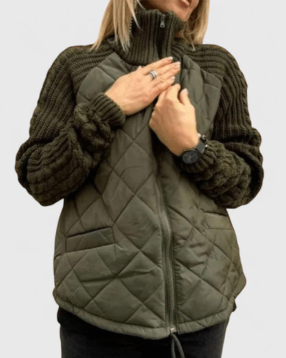 Nerisse | High-Neck Quilted Jacket